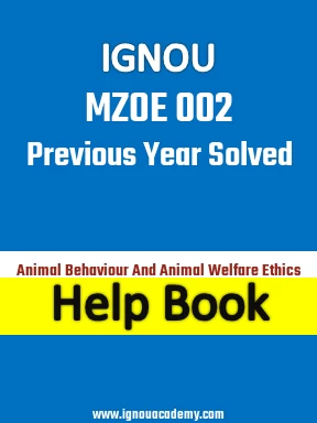 IGNOU MZOE 002 Previous Year Solved Question Paper